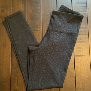 Black Leopard Print Leggings